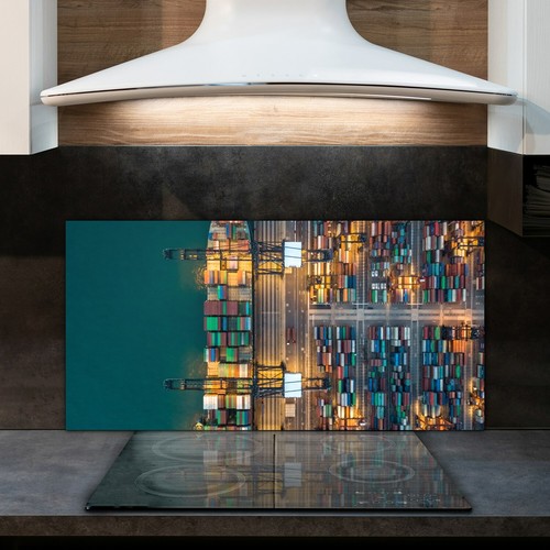 Glass kitchen splashback tile - glass,