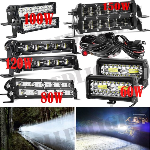 7inch led work light bar - 2x,