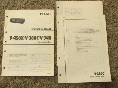 Teac 450c 380 - v-450c, v-380