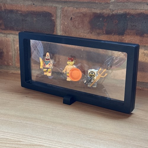 Brick mini figure display case - brick,