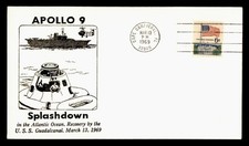 DR WHO 1969 SPACE APOLLO 9 SPLASHDOWN USS GUADALCANAL NAVY SHIP RECOVERY M54324