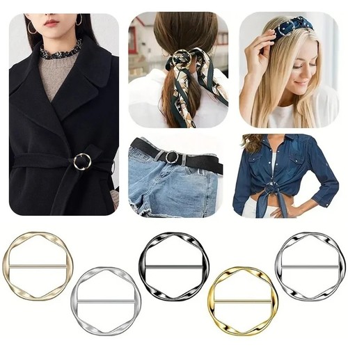 5pcs metal scarf ring - metal, clips