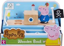 Peppa Pig 674 07209 Peppas Wood Play Boat  Figure, Multicolor