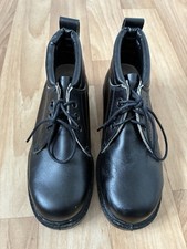 GRUNGE Arco Brand Lace Up Ankle Boots Size 5 Made In England Black Leather