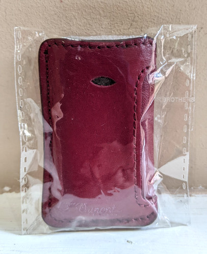Dupont burgundy red leather - red,