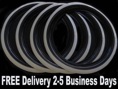 Black white wall tyre - white,