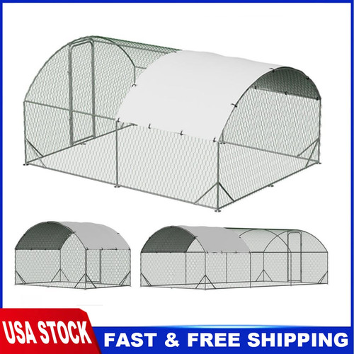 Large metal chicken - chicken, coop