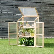 3 Tier Plant Wooden Greenhouse