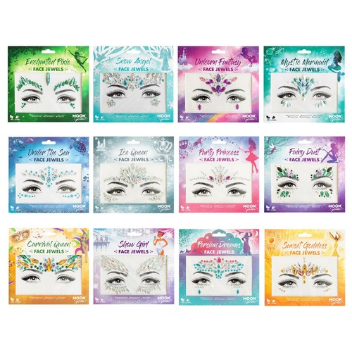 Face jewels moon glitter - by,