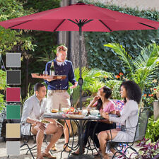 3M Sun Shade UV Protection Umbrella Garden Parasol Canopy Base with Crank Handle