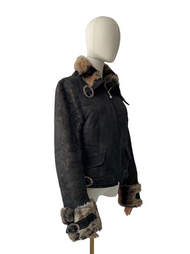 Vintage real sheepskin - real, cropped