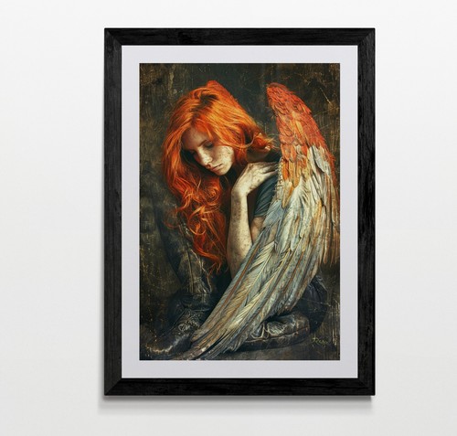 Angel framed canvas picture - canvas,