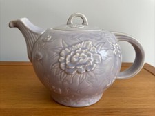 Vintage Art Deco SylvaC Style Lilac Floral Teapot