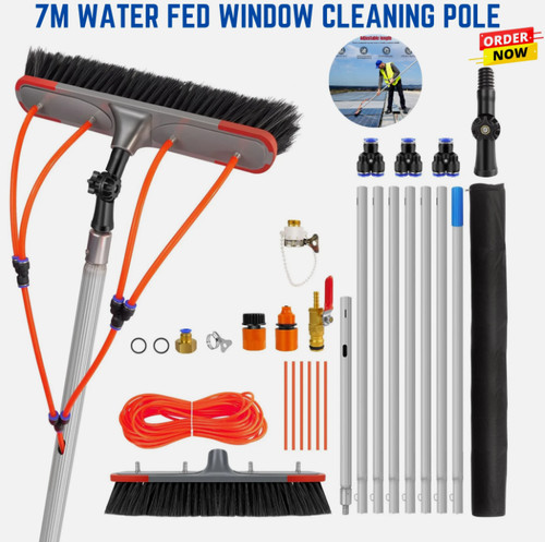 Water fed window cleaning - window,