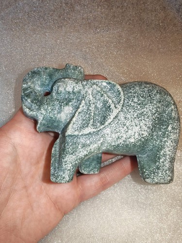 Soapstone elephant carving - soapstone,