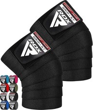 Knee Wraps Weightlifting by RDX, Bandage Straps Guard Pads Powerlifting Gym
