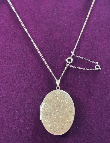 Large 9ct rolled gold - large, oval