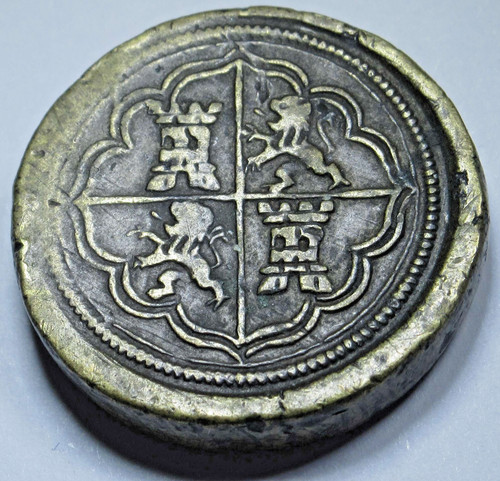 Antique 1600 reales weight - 4,