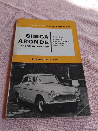 Simca aronde 1954 olyslager - simca,