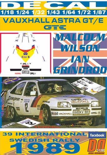 Decal vauxhall astra gte - decal,