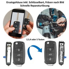 Key Shell Blank Milling For Skoda Citigo Fabia Octavia Superb Roomster