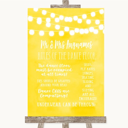 Yellow watercolour lights - yellow,