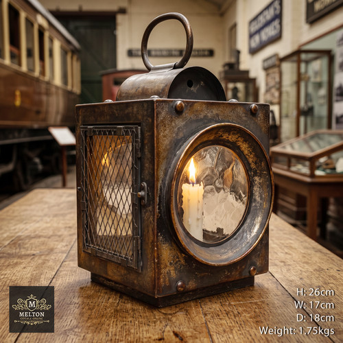 Candle lantern lner vintage - lantern,