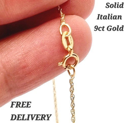 9ct gold chain necklace - 9ct, 375