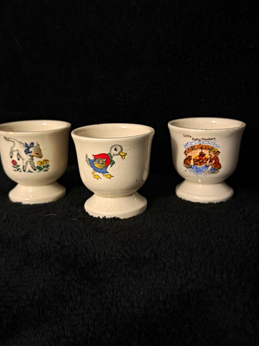 White ceramic egg - 3x, set