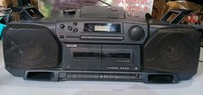 Philips Turbo Bass Ghetto Blaster Boombox CD Cassette Radio