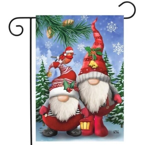Christmas garden flag winter - christmas,