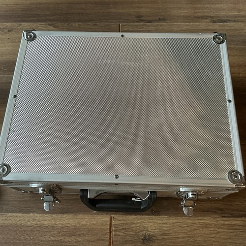 Metal briefcase hard - briefcase, aluminum