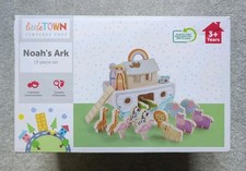 Little Town Noah's Ark Wooden Toy - 19 Piece Set