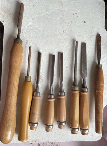 Set wood carving chisels - wood,