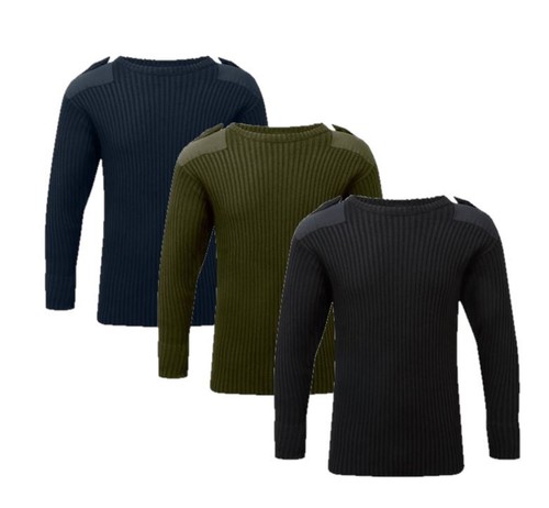 Fort crew neck combat jumper - neck,