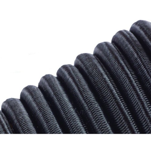 Black elastic bungee rope - black,