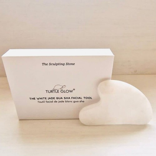 Gua sha natural white jade - sha,