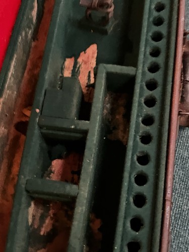 Antique leather gun case - leather,