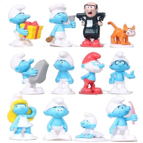 12pcs smurf figures set - smurf's,