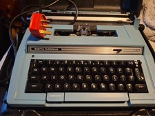 Vintage  Blue Smith Corona S301 Electric Typewriter - Used