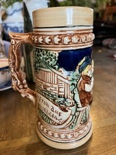 Vintage Enesco German Style Beer Bier Stein Made In Japan Octoberfest 