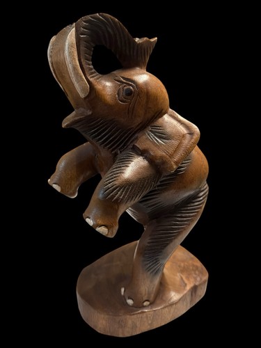 Large hand carved solid wooden - carved,