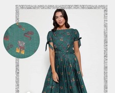 Christmas Cat Dress Vintage