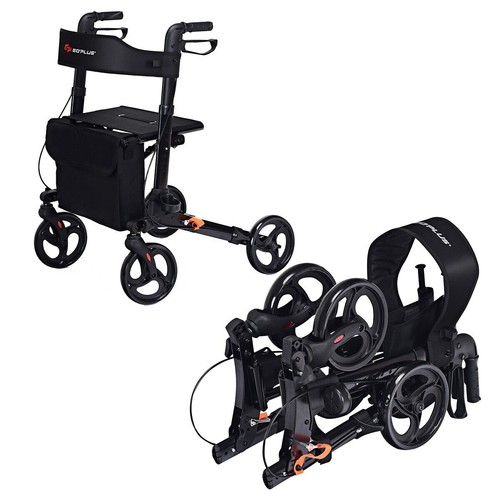 Folding rollator walker - folding,