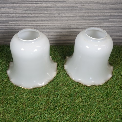 Vintage pair white milk glass - vintage,