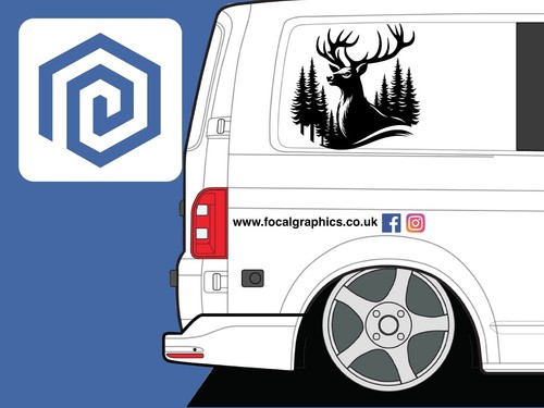 Stags head deer vinyl - deer,