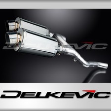 HONDA VFR800 VTEC 2002-2013 225mm OVAL STAINLESS SILENCER EXHAUST KIT