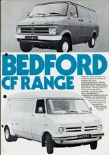 Bedford CF 1972-1973 UK Market Foldout Brochure 18 22 25 35 cwt Van Chassis Cab