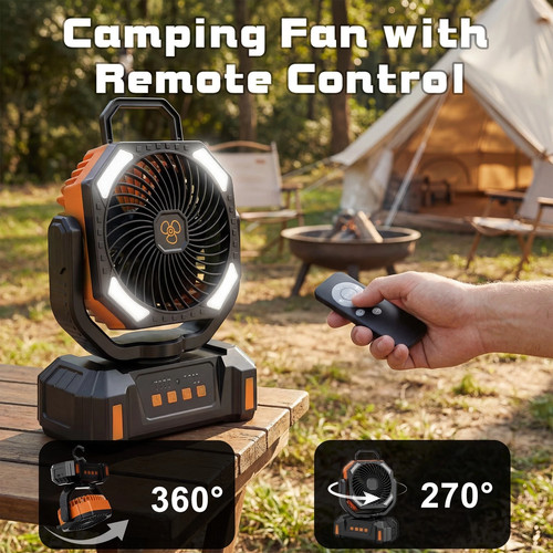 Portable camping fan 20000mah - portable,