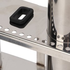 Fishing Rod Holder Marine Stainless Steel 3 Tube Link Rod Holder Rod Pod Wit XG5